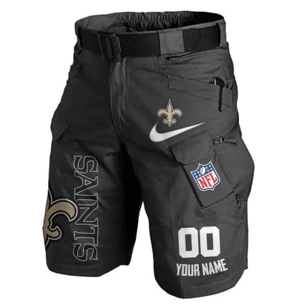 New Orleans Saints Limited Edition Front Pockets Men Shorts - Belt Not Included AMCFPMS000090 - Image 4