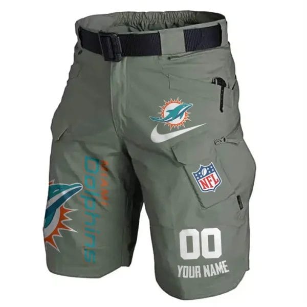 Miami Dolphins Limited Edition Front Pockets Men Shorts - Belt Not Included AMCFPMS000108 - Image 5
