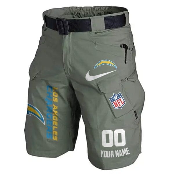 Los Angeles Chargers Limited Edition Front Pockets Men Shorts - Belt Not Included AMCFPMS000106 - Image 4