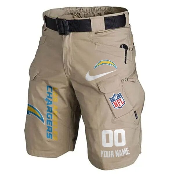 Los Angeles Chargers Limited Edition Front Pockets Men Shorts - Belt Not Included AMCFPMS000106 - Image 3