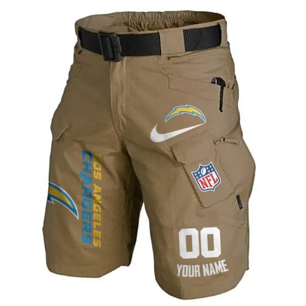 Los Angeles Chargers Limited Edition Front Pockets Men Shorts - Belt Not Included AMCFPMS000106 - Image 2