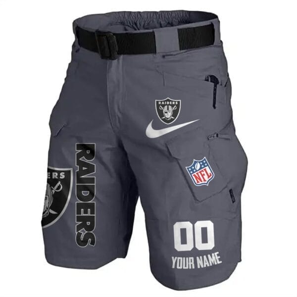 Las Vegas Raiders Limited Edition Front Pockets Men Shorts - Belt Not Included AMCFPMS000105