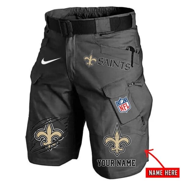 New Orleans Saints Limited Edition Front Pockets Men Shorts - Belt Not Included AMCFPMS000080 - Image 2
