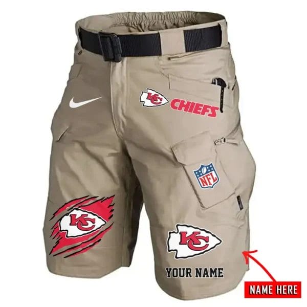 Kansas City Chiefs Limited Edition Front Pockets Men Shorts - Belt Not Included AMCFPMS000089 - Image 3