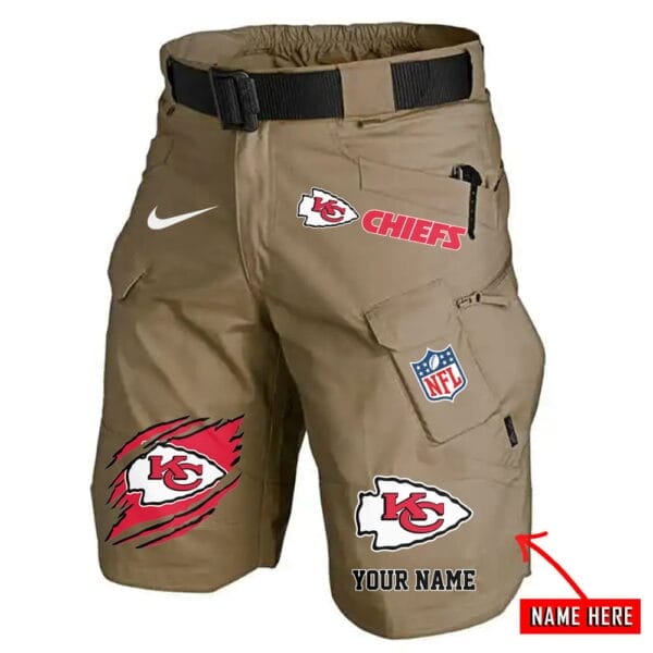 Kansas City Chiefs Limited Edition Front Pockets Men Shorts - Belt Not Included AMCFPMS000089 - Image 2