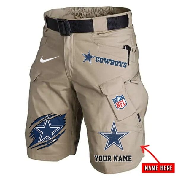 Dallas Cowboys Limited Edition Front Pockets Men Shorts - Belt Not Included AMCFPMS000088 - Image 3