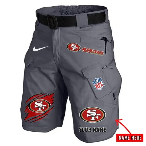San Francisco 49ers Limited Edition Front Pockets Men Shorts - Belt Not Included AMCFPMS000087 - Image 5