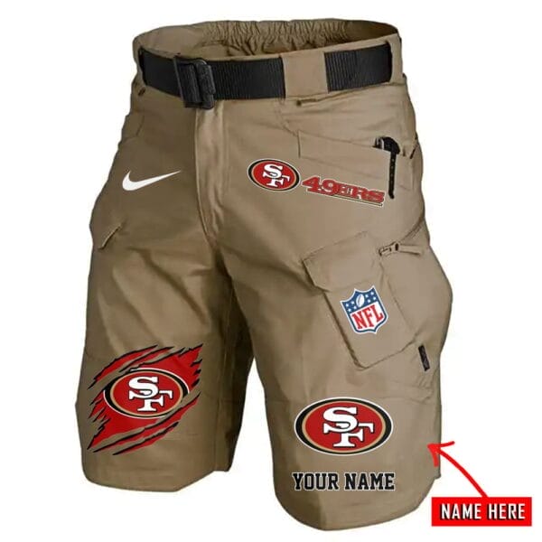San Francisco 49ers Limited Edition Front Pockets Men Shorts - Belt Not Included AMCFPMS000087 - Image 4
