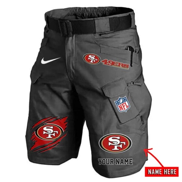 San Francisco 49ers Limited Edition Front Pockets Men Shorts - Belt Not Included AMCFPMS000087 - Image 3