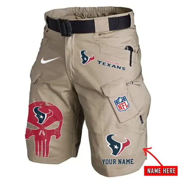 Houston Texans Limited Edition Front Pockets Men Shorts - Belt Not Included AMCFPMS000069 - Image 2