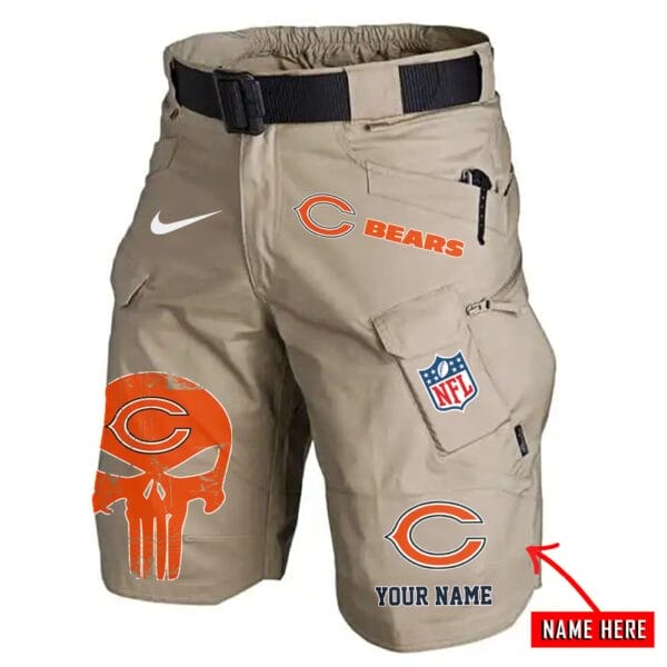 Chicago Bears Limited Edition Front Pockets Men Shorts - Belt Not Included AMCFPMS000082 - Image 5