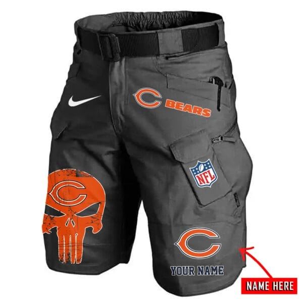 Chicago Bears Limited Edition Front Pockets Men Shorts - Belt Not Included AMCFPMS000082 - Image 4