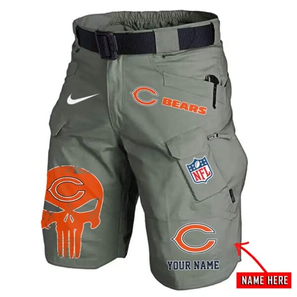 Chicago Bears Limited Edition Front Pockets Men Shorts - Belt Not Included AMCFPMS000082 - Image 2