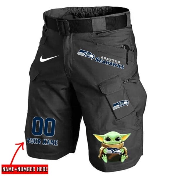 Seattle Seahawks Limited Edition Front Pockets Men Shorts - Belt Not Included AMCFPMS000148 - Image 5