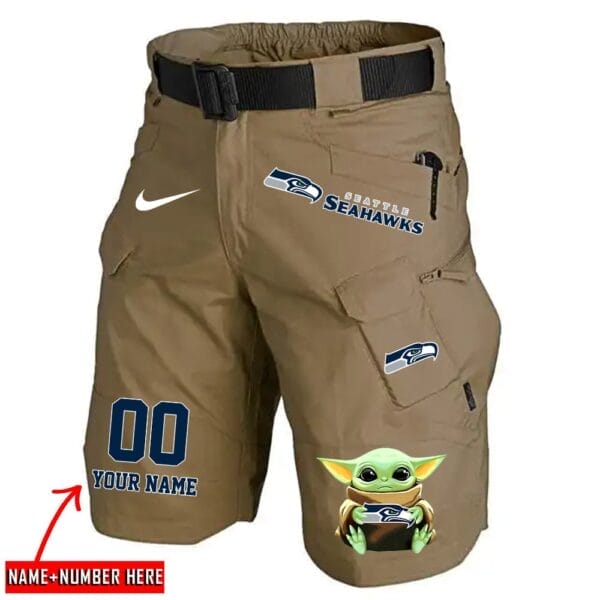 Seattle Seahawks Limited Edition Front Pockets Men Shorts - Belt Not Included AMCFPMS000148