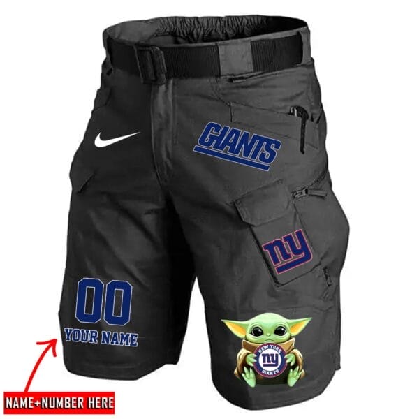 New York Giants Limited Edition Front Pockets Men Shorts - Belt Not Included AMCFPMS000074 - Image 3
