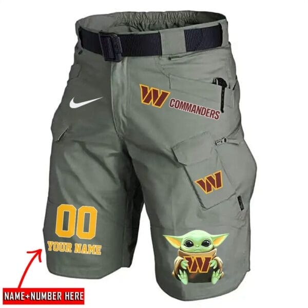 Washington Commanders Limited Edition Front Pockets Men Shorts - Belt Not Included AMCFPMS000073 - Image 4