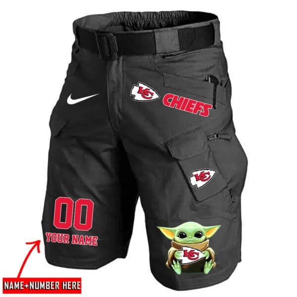 Kansas City Chiefs Limited Edition Front Pockets Men Shorts - Belt Not Included AMCFPMS000071 - Image 4
