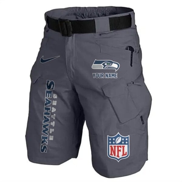 Seattle Seahawks Limited Edition Front Pockets Men Shorts - Belt Not Included AMCFPMS000027 - Image 4