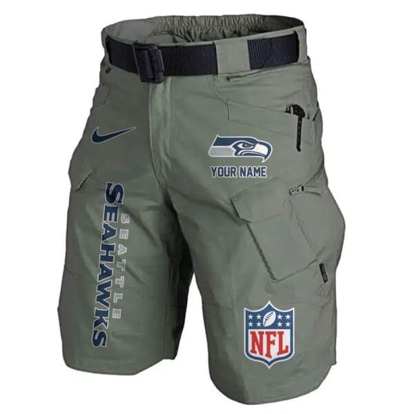 Seattle Seahawks Limited Edition Front Pockets Men Shorts - Belt Not Included AMCFPMS000027 - Image 2