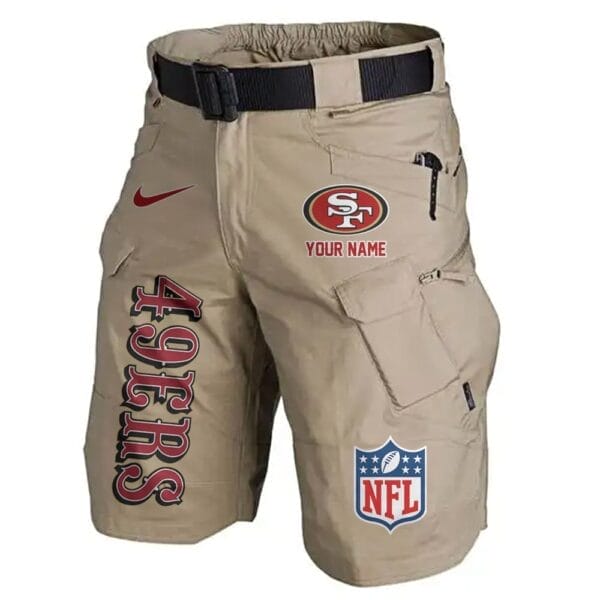 San Francisco 49ers Limited Edition Front Pockets Men Shorts - Belt Not Included AMCFPMS000026 - Image 5