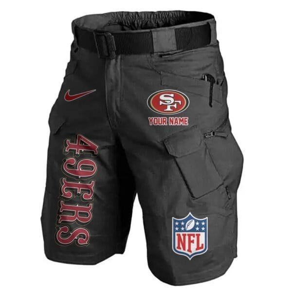 San Francisco 49ers Limited Edition Front Pockets Men Shorts - Belt Not Included AMCFPMS000026 - Image 2