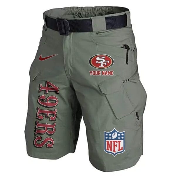 San Francisco 49ers Limited Edition Front Pockets Men Shorts - Belt Not Included AMCFPMS000026