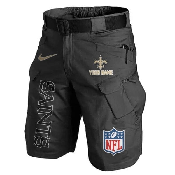 New Orleans Saints Limited Edition Front Pockets Men Shorts - Belt Not Included AMCFPMS000023 - Image 4