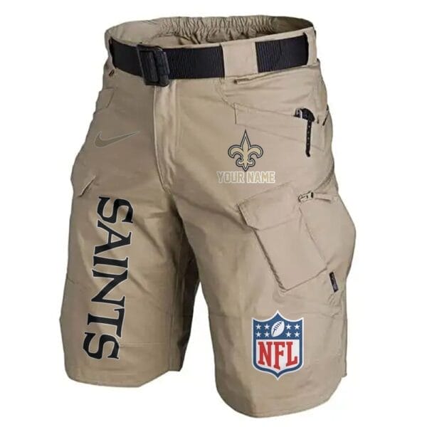 New Orleans Saints Limited Edition Front Pockets Men Shorts - Belt Not Included AMCFPMS000023 - Image 2