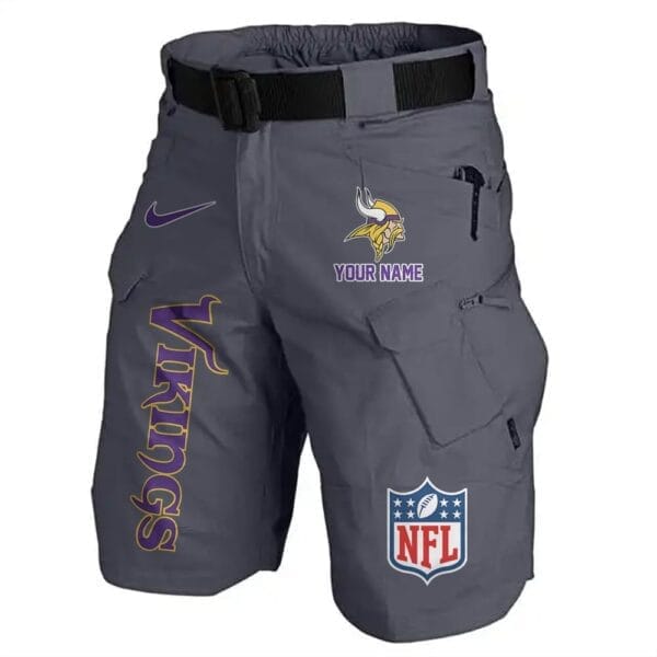 Minnesota Vikings Limited Edition Front Pockets Men Shorts - Belt Not Included AMCFPMS000022 - Image 4
