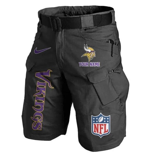 Minnesota Vikings Limited Edition Front Pockets Men Shorts - Belt Not Included AMCFPMS000022 - Image 3
