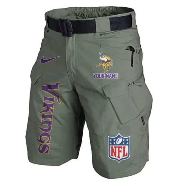 Minnesota Vikings Limited Edition Front Pockets Men Shorts - Belt Not Included AMCFPMS000022 - Image 2