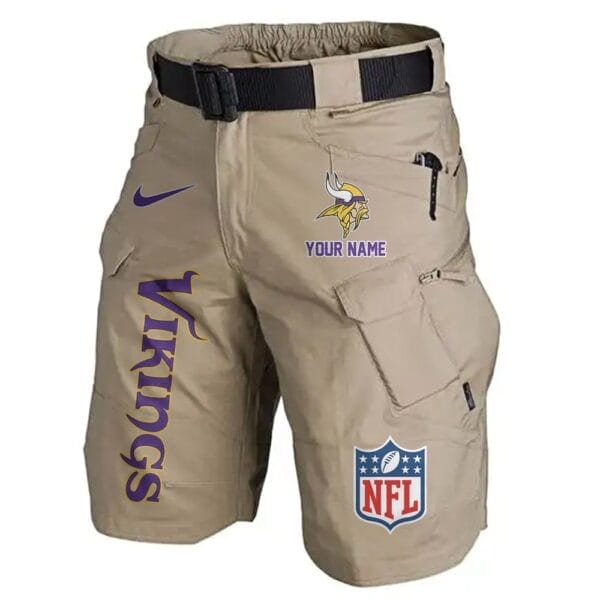 Minnesota Vikings Limited Edition Front Pockets Men Shorts - Belt Not Included AMCFPMS000022