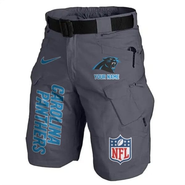 Carolina Panthers Limited Edition Front Pockets Men Shorts - Belt Not Included AMCFPMS000060 - Image 3