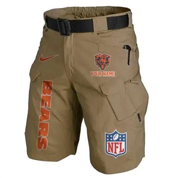 Chicago Bears Limited Edition Front Pockets Men Shorts - Belt Not Included AMCFPMS000059 - Image 5