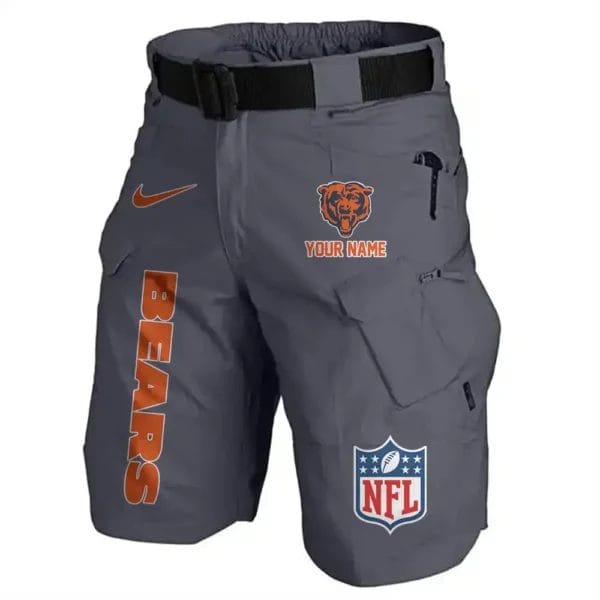 Chicago Bears Limited Edition Front Pockets Men Shorts - Belt Not Included AMCFPMS000059 - Image 4