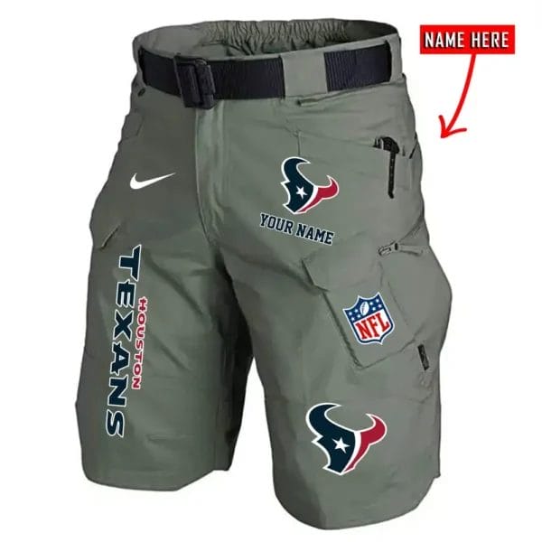 Houston Texans Limited Edition Front Pockets Men Shorts - Belt Not Included AMCFPMS000017 - Image 4