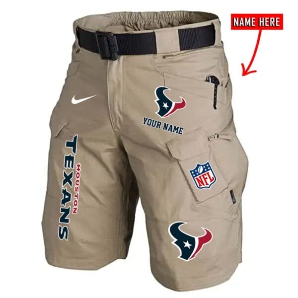 Houston Texans Limited Edition Front Pockets Men Shorts - Belt Not Included AMCFPMS000017 - Image 3