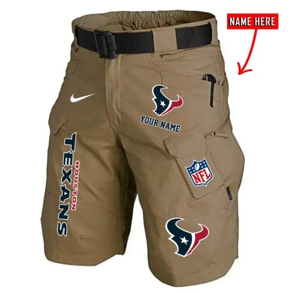 Houston Texans Limited Edition Front Pockets Men Shorts - Belt Not Included AMCFPMS000017 - Image 2