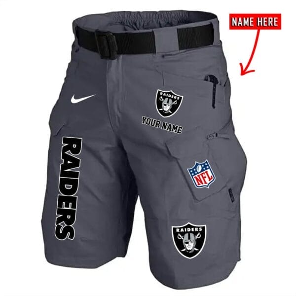 Las Vegas Raiders Limited Edition Front Pockets Men Shorts - Belt Not Included AMCFPMS000015