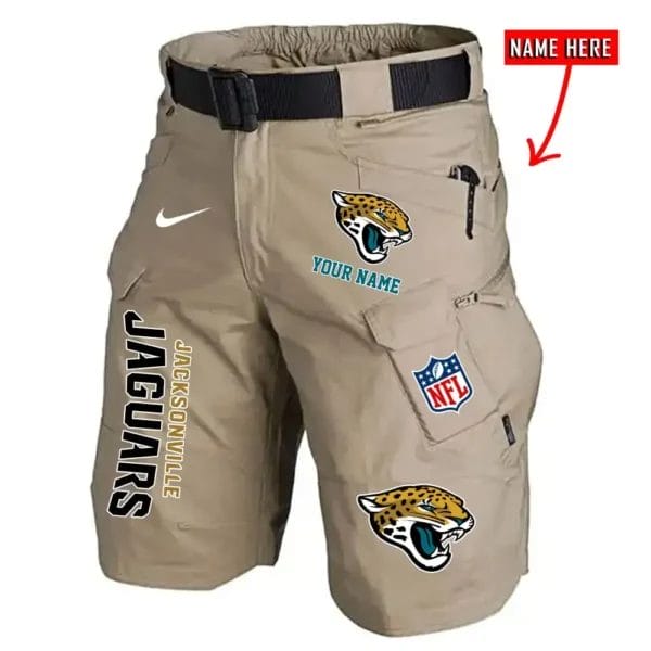 Jacksonville Jaguars Limited Edition Front Pockets Men Shorts - Belt Not Included AMCFPMS000014 - Image 5