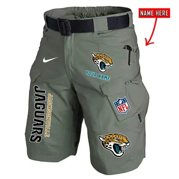 Jacksonville Jaguars Limited Edition Front Pockets Men Shorts - Belt Not Included AMCFPMS000014 - Image 4