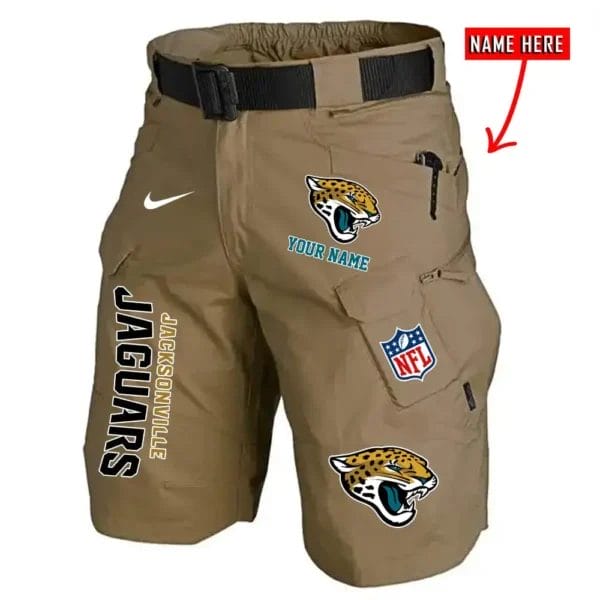 Jacksonville Jaguars Limited Edition Front Pockets Men Shorts - Belt Not Included AMCFPMS000014 - Image 3