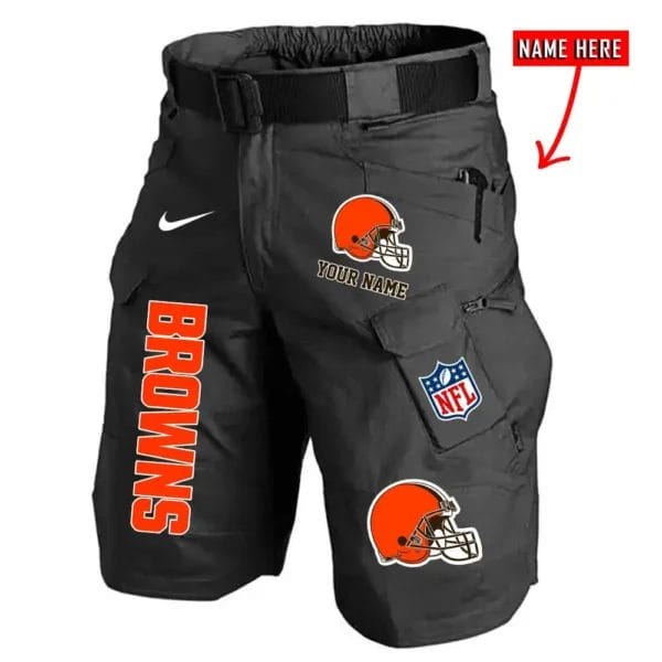 Cleveland Browns Limited Edition Front Pockets Men Shorts - Belt Not Included AMCFPMS000012 - Image 5