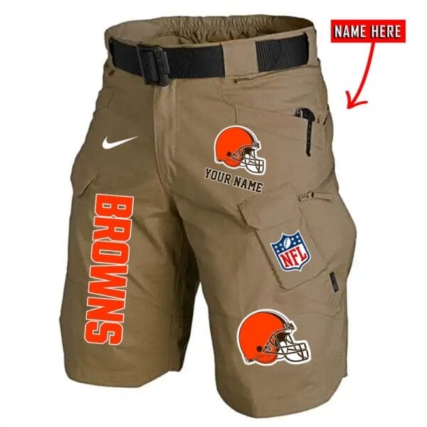 Cleveland Browns Limited Edition Front Pockets Men Shorts - Belt Not Included AMCFPMS000012 - Image 2
