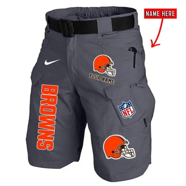Cleveland Browns Limited Edition Front Pockets Men Shorts - Belt Not Included AMCFPMS000012