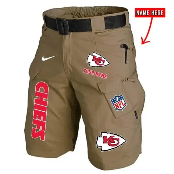 Kansas City Chiefs Limited Edition Front Pockets Men Shorts - Belt Not Included AMCFPMS000159 - Image 4