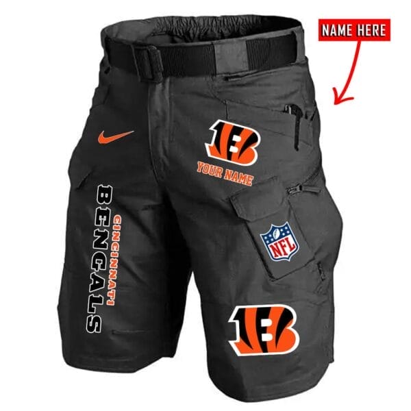 Cincinnati Bengals Limited Edition Front Pockets Men Shorts - Belt Not Included AMCFPMS000030 - Image 2