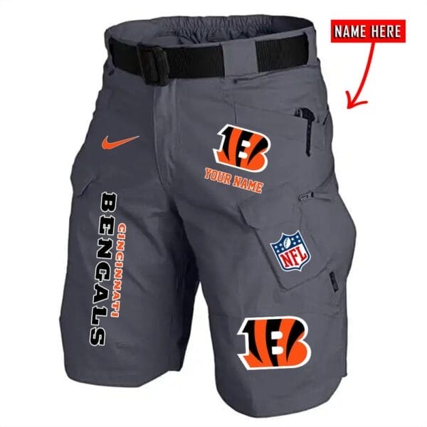 Cincinnati Bengals Limited Edition Front Pockets Men Shorts - Belt Not Included AMCFPMS000030