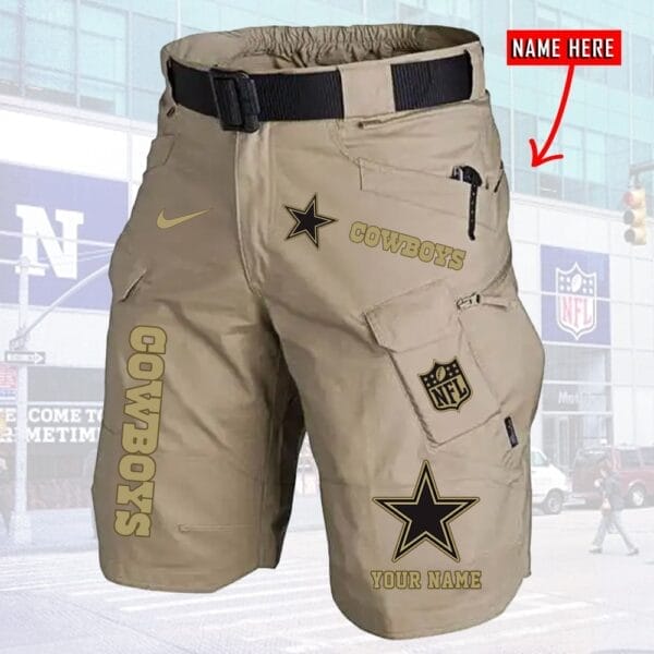 Dallas Cowboys Limited Edition Front Pockets Men Shorts - Belt Not Included AMCFPMS000019 - Image 3